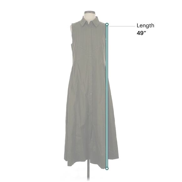 NWT Maye Corrine Green Maxi Shirt Dress S - Picture 5 of 5